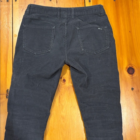 STIO 4R Raven Charcoal Rivet Cord Corduroy Organic Pants Stretch - Picture 5 of 8